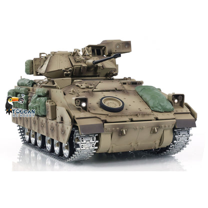 US STOCK TD 1/16 Military RC Tank M2A2 Bradley Metal Tracks Gearbox Barrel Recoil System Radio Control Combat Vehicles