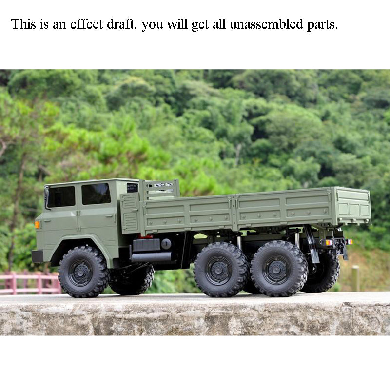 CROSSRC 1/12 Model XC6-A Off Road Military Truck KIT Motor Light Car 6*6 Vehicle 621*210*249MM Light System ESC Servo