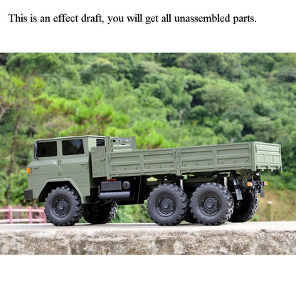 CROSSRC 1/12 Model XC6-A Off Road Military Truck KIT Motor Light Car 6*6 Vehicle 621*210*249MM Light System ESC Servo