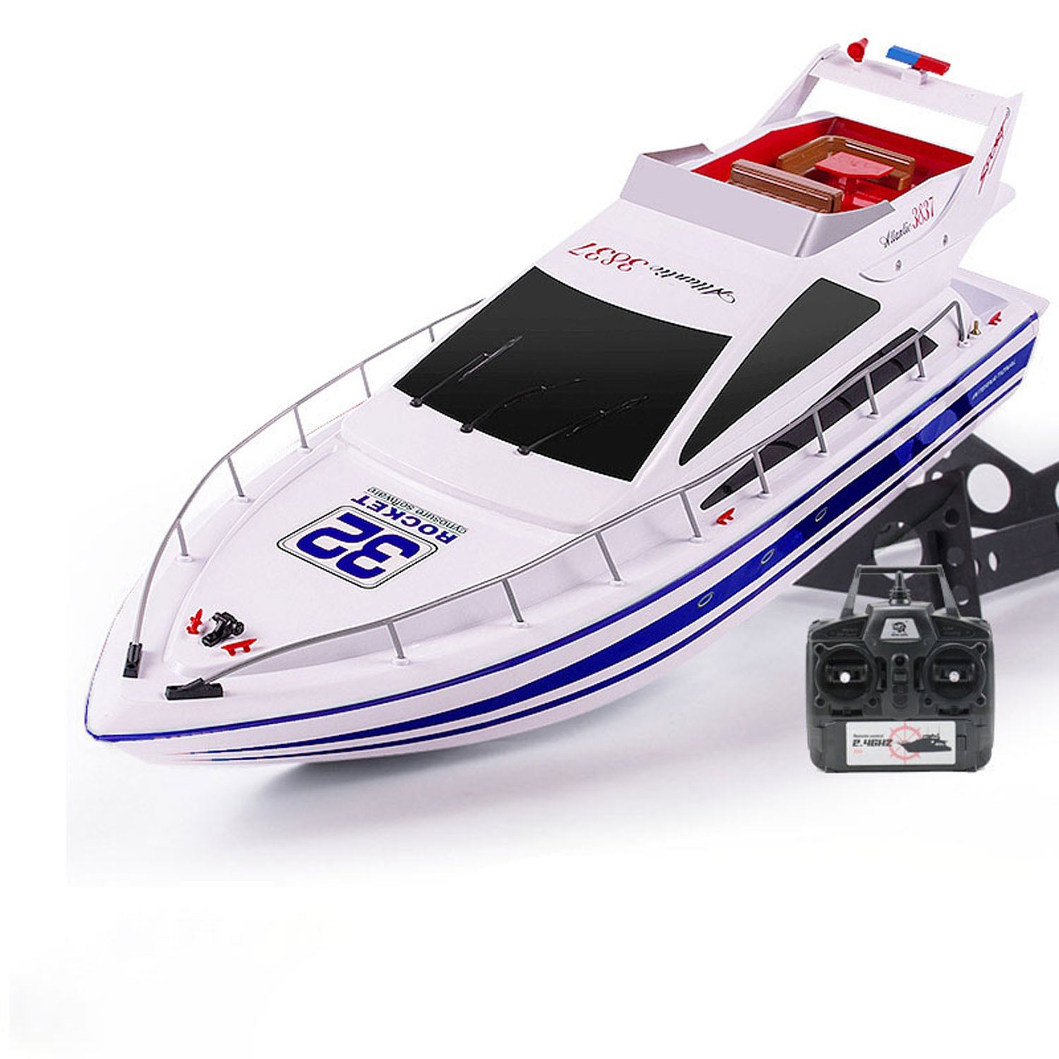 Heng Long 2.4G Plastic RC High-Speed Racing Boat Wireless Control Luxu