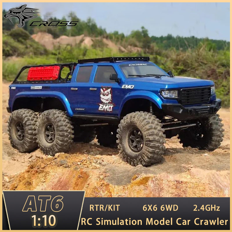 US Stock 1/10 6X6 CROSSRC AT6 RC Off-Road Vehicles Electric Cars 6WD Remote Control Car Hobby Model