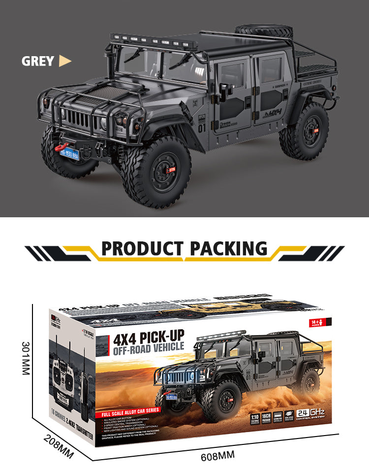 US STOCK HG 1/10 4x4 P415A RC Off-road Vehicle Radio Controlled Crawler Car Pick-up Sound Light Smoke Unit