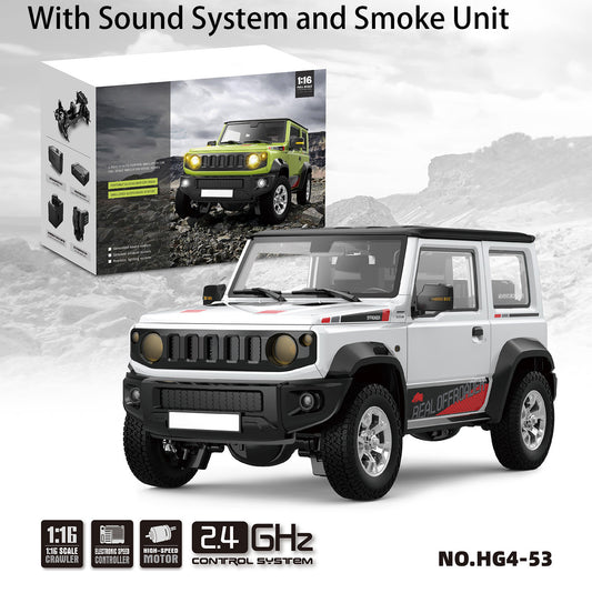 IN STOCK HG 1/16 4x3 RC Off-road Vehicles Electric Remote Controlled Crawler Climbing Car Sound Light Smoke Painted Assembled