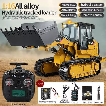 US Stock Kabolite 1/16 Hydraulic RC Loader K963-100 Remote Control Construction Vehicles DIY Model