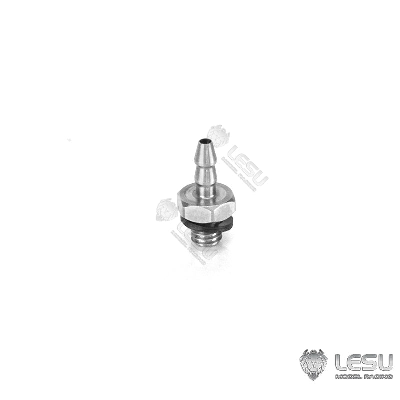 LESU M3 Metal Stainless Steel Straight Nozzle of 2.5*1.5MM Pipes for 1/14 Scale RC Hydraulic Excavator Truck DIY Model TAMIYA Car