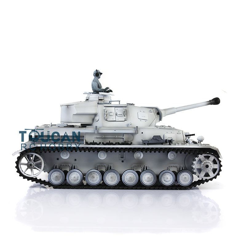 Henglong 1/16 7.0 Radio Control Tank 3859 RC Plastic German Panzer IV F2 w/ Steel Gearbox 360Degrees Rotating Turret FPV Engine Sound