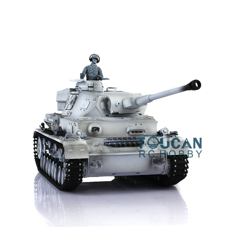 Henglong 1/16 7.0 Radio Control Tank 3859 RC Plastic German Panzer IV F2 w/ Steel Gearbox 360Degrees Rotating Turret FPV Engine Sound