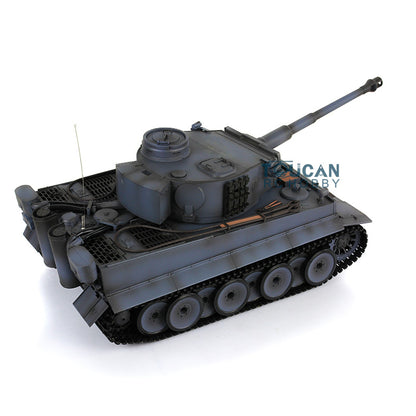 Henglong 1/16 Plastic German Tiger I RC Tank 3818 TK7.0 Version Remote Control Tank Sound Effect Smoking Gearbox w/o Recoil Barrel