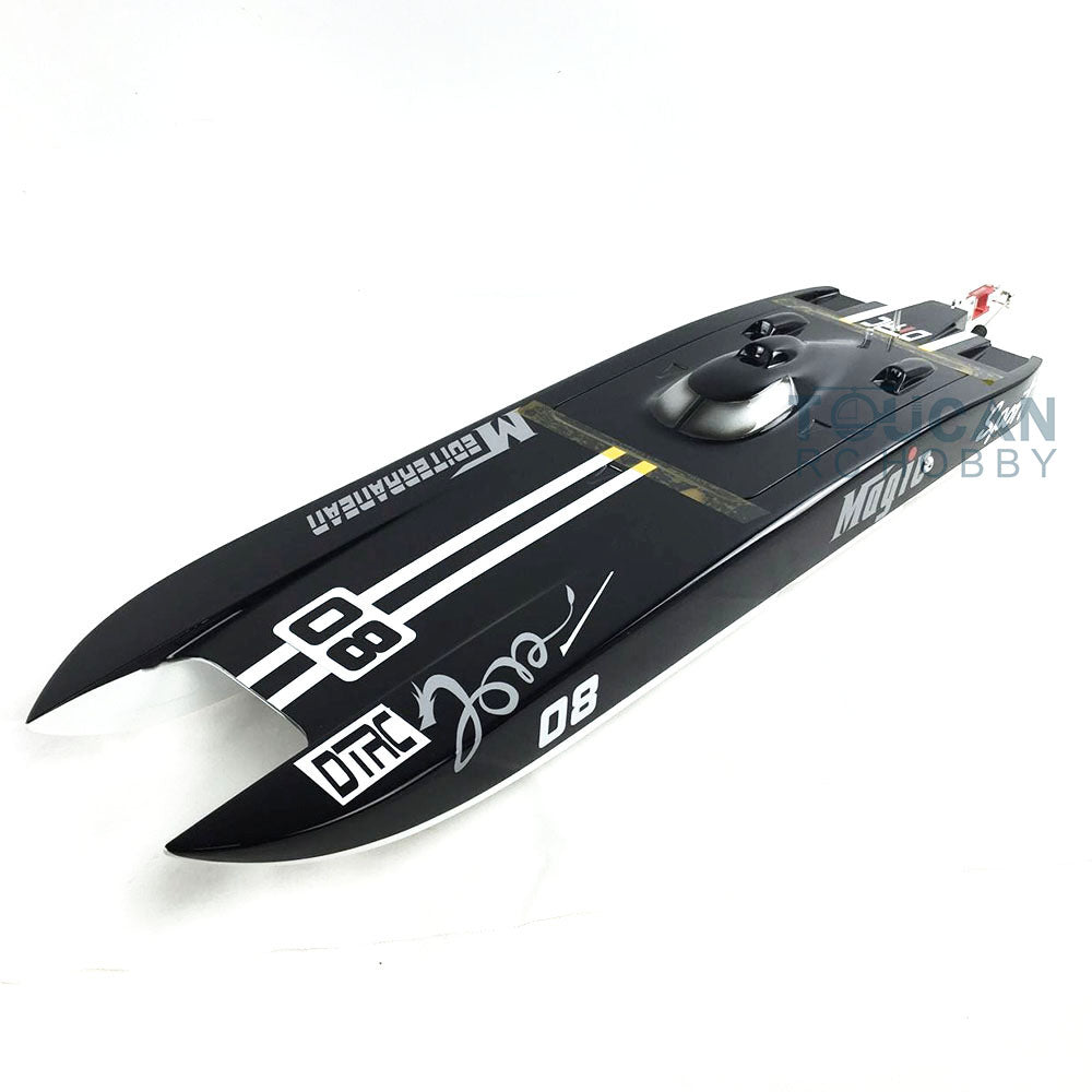 US STOCK E32 Fiber Glass Black Electric Racing PNP RC Boat W/ Motor Servo ESC Radio Control Model