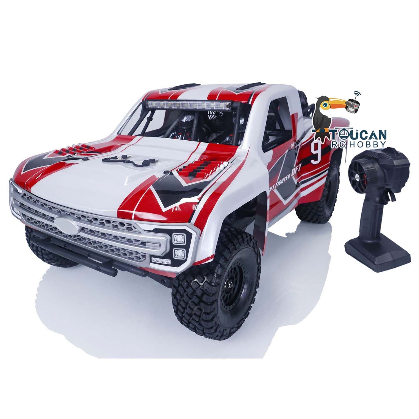 YIKONG DF7 V2 1/7 RC Car 4WD Remote Control Desert Crawler Painted Assembled Off-road Vehicles Motor Servo ESC Hobby Model