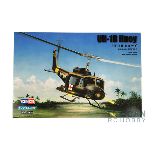 US STOCK Hobby Boss 87228 1/72 Scale US Army UH-1B Iroquois Huey Helicopter Plane Model