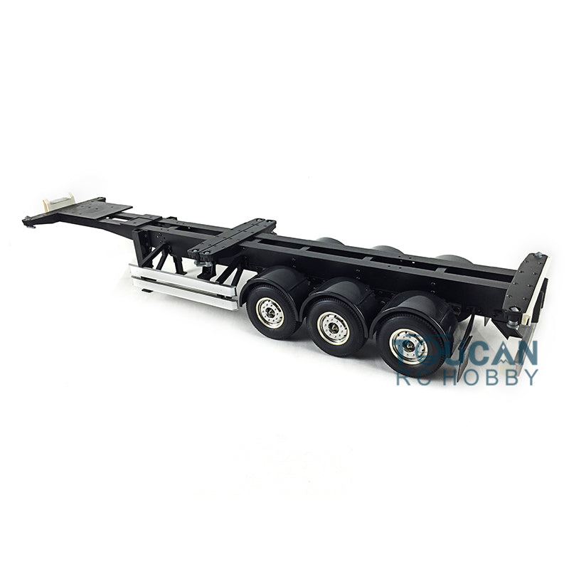 1/14 Hercules 3Axles 40ft Metal Container Semi Trailer Chassis for TAMIYE  Radio Control Tractor Truck DIY RC Cars