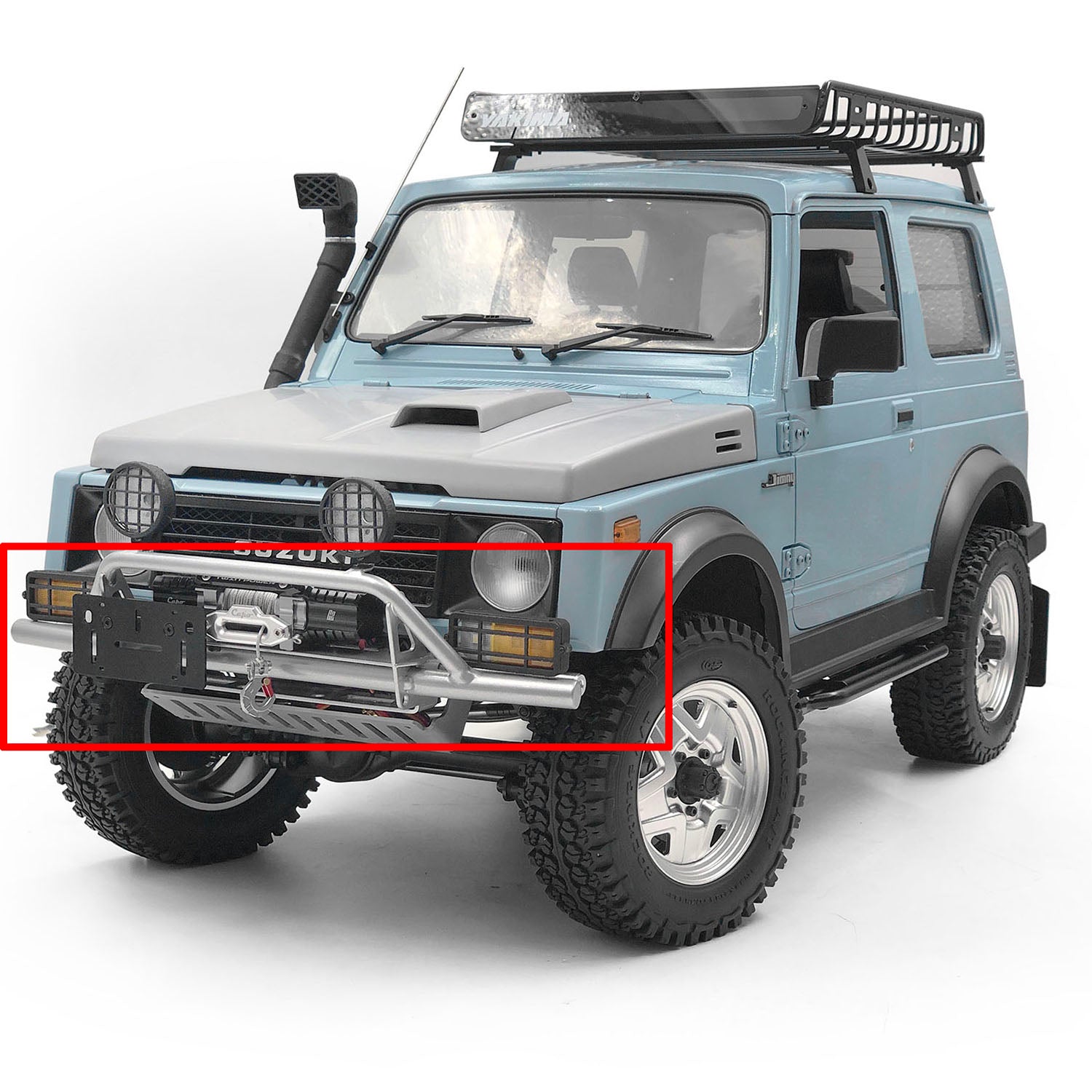 CC Hand Metal Spare Part Front Bumper TUBE for 1/6 Capo Jimny Samurai  Sixer1 Remote Control Off-road Crawler Car DIY Model