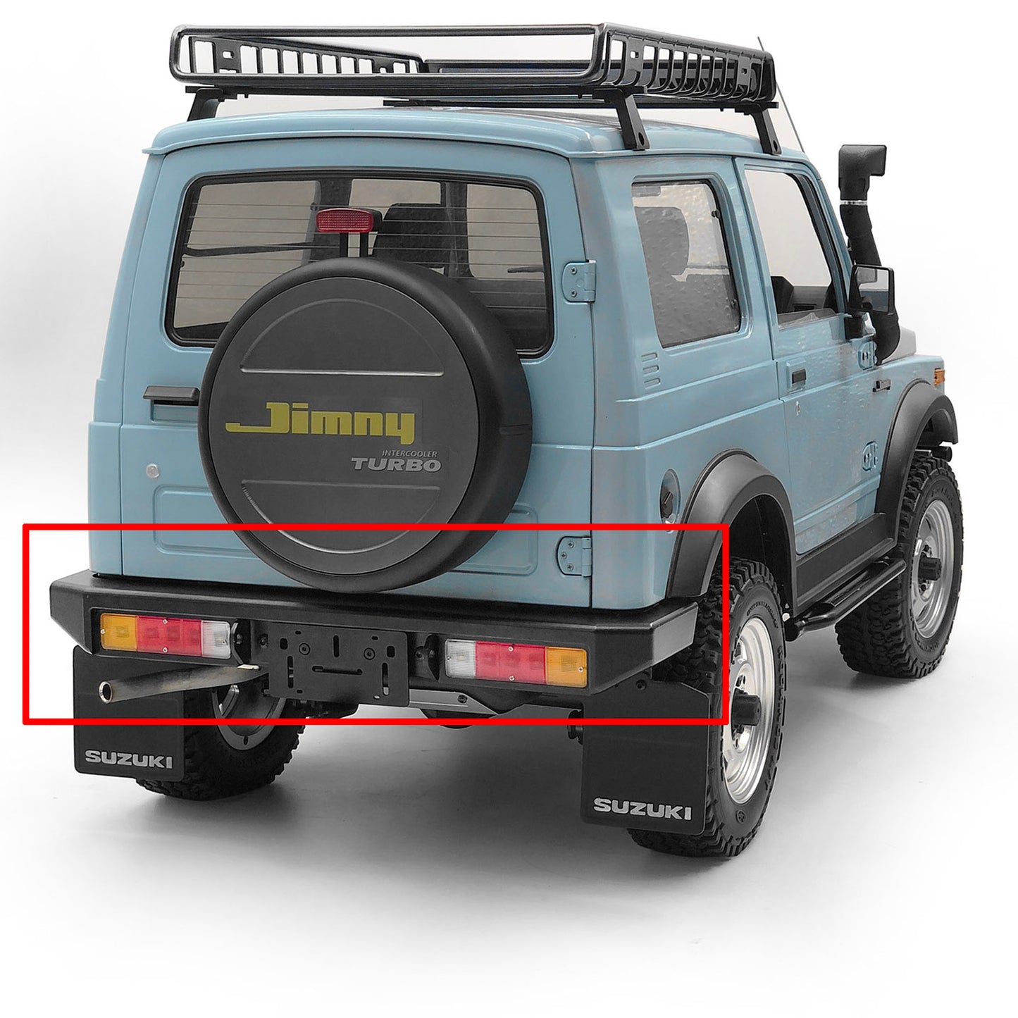 CC Hand Metal Rear Bumper Spare Part for 1/6 Scale Capo Jimny Samurai Sixer1 Remote Rock Control Off-road Crawler Car DIY