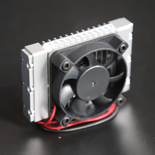 Metal Radiator Cooling Fan DIY Spare Part Suitable for 1/12 1/14 RC Hydraulic Excavator Radio Control Loader KABOLITE K970 Model