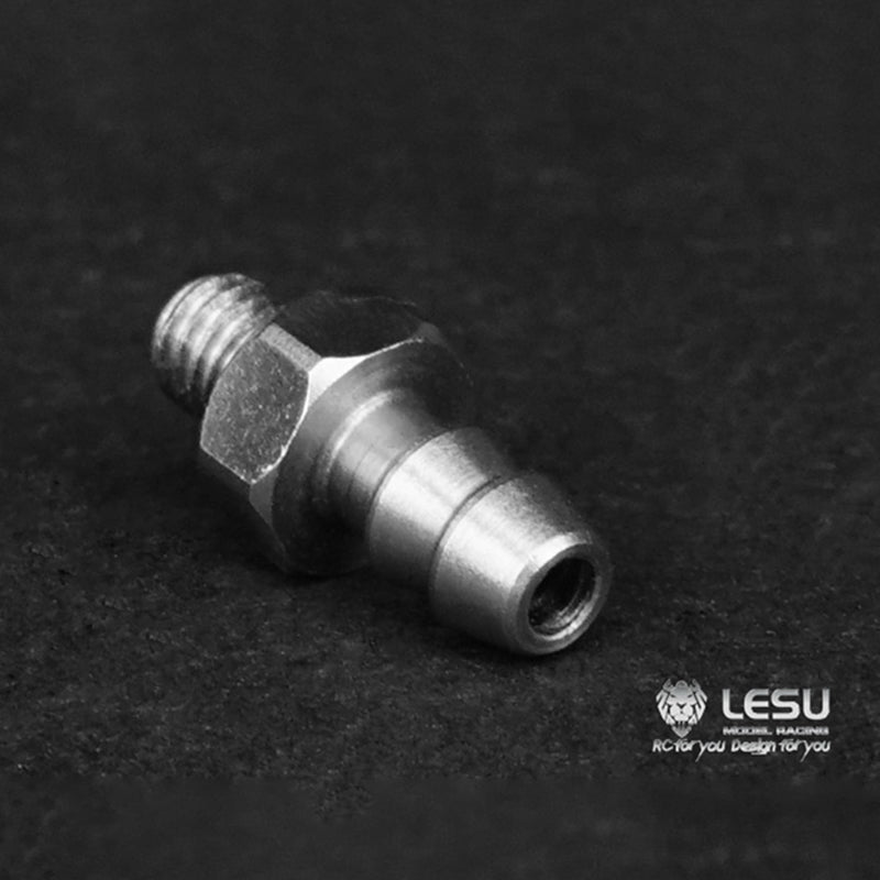 LESU M3 M5 Metal Straight Curved Nozzle for 1/14 RC Hydraulic Tractor Truck  DIY Car Dumper TAMIYA Excavator Loader