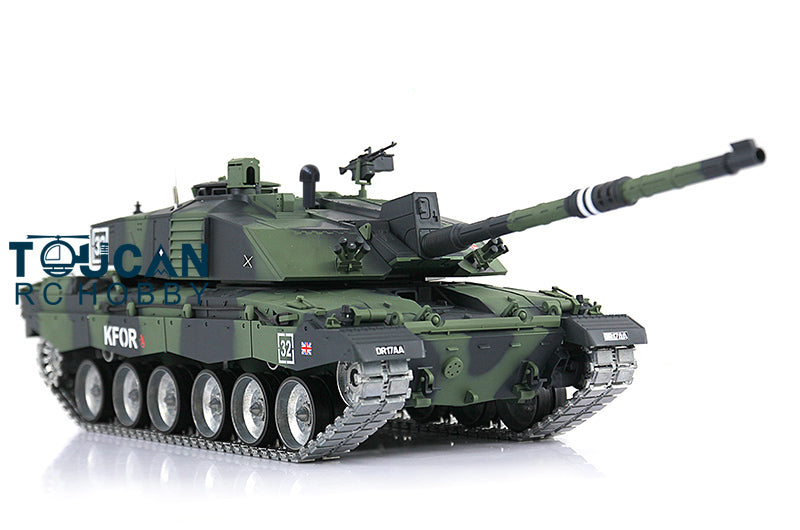 ☆7.0 ver☆ 1/16 戦車ラジコン チャレンジャー２ ☆ヘンロン 1/16 3908-1 Challenger2  ☆赤外線ユニット・BB弾発射・サウンド・発煙仕様 2.4Ghz