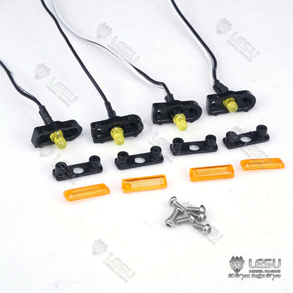 LESU Spare Part LED Spot Light Roof Rotating Lamp Suitable for Tamiya 1/14 RC Tractor Truck Cars DIY Accessory Optional Verisons