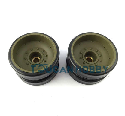 Henglong 1/16 RC Tank Parts Plastic Chassis Turret Idler Sproket Wheels for 3918 USA M1A2 Abrams Remote Control Tank Camo Green