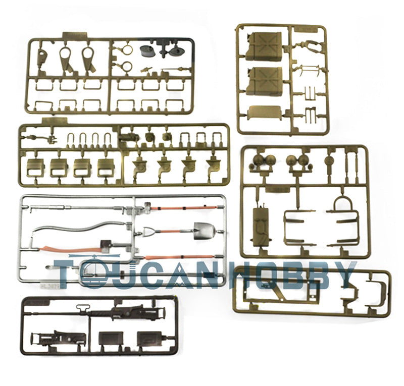 US STOCK Plastic Decoration Parts Bag for Henglong 1/16 Scale USA Walker Bulldog Radio Control Tank 3839 RC Model