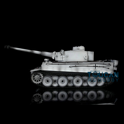 Henglong 1/16 Plastic German Tiger I RC Tank 3818 TK7.0 Version Remote Control Tank Sound Effect Smoking Gearbox w/o Recoil Barrel
