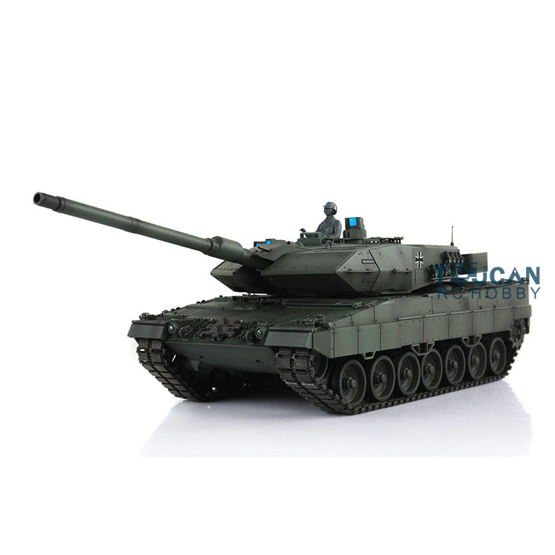 Heng Long 1/16 TK 7.0 Upgraded Ready to Run Leopard2A6 RC Tank 3889 Light  Sound Military War Battle Vehicle Birthday Gifts