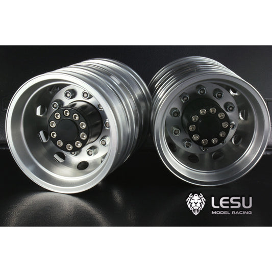 US STOCK LESU Metal Spare Part Double Rear Wheel Hub for Tractor Truck 1/14 TAMIYA Remote Controlled DIY Cars Model